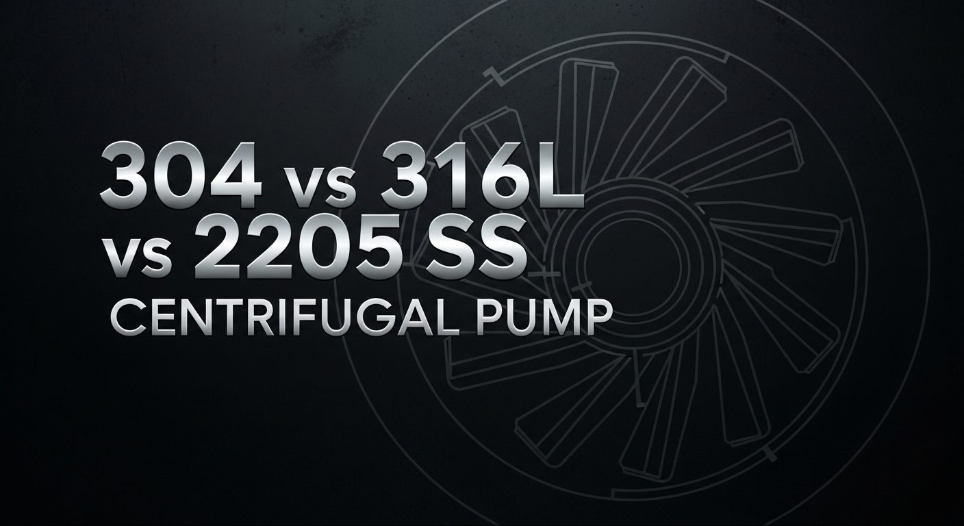 304 vs 316L vS 2205 Pump Centrifugal