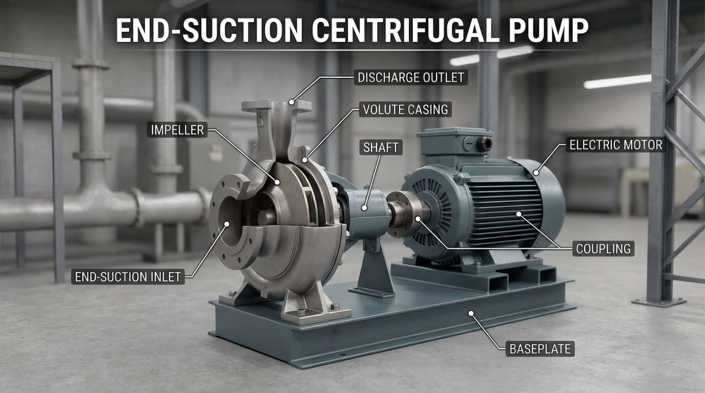 Apa Pompa Centrifugal End-Suction?