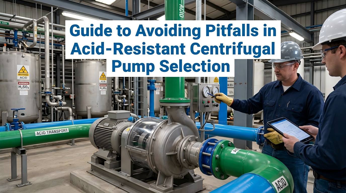 Pandhuan kanggo Nyingkiri Pitfalls ing Pilihan Pump Centrifugal Tahan Asam