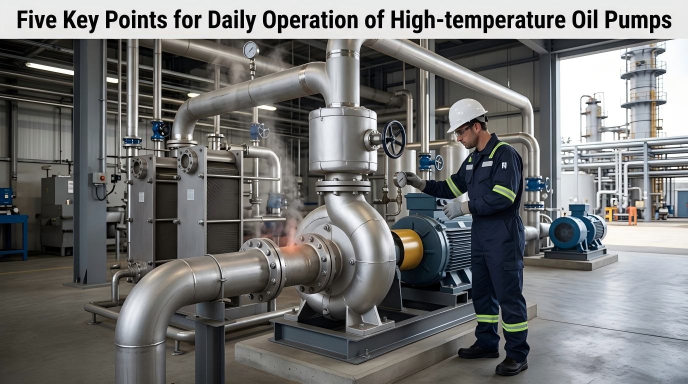 Lima Cathetan Penting kanggo Operasi Saben Pompa Minyak Suhu Tinggi