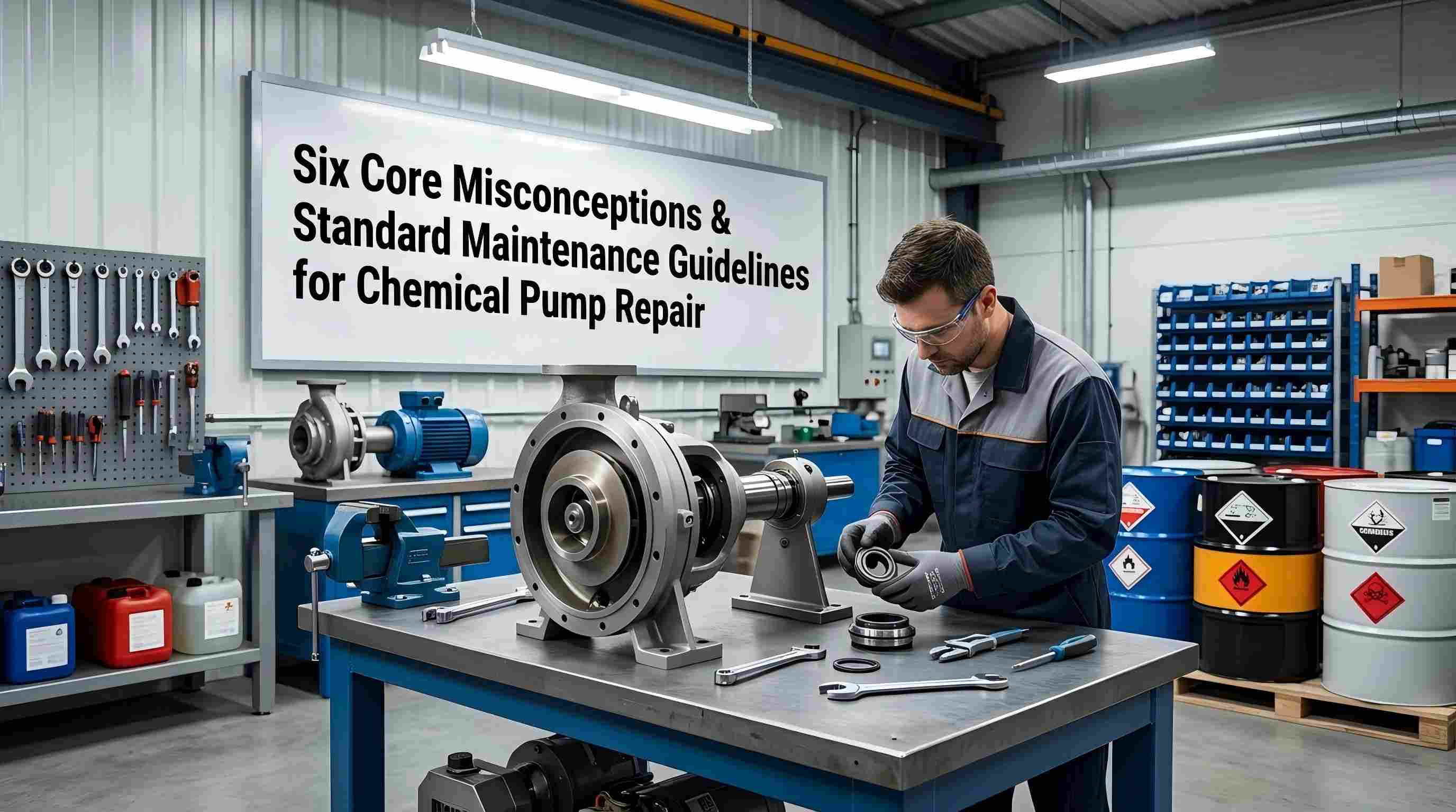 Enem Kesalahan Inti & Pedoman Pangopènan Standar kanggo Repair Pompa Kimia